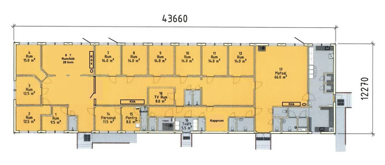 S4341 Kontor, boende el skola 535m2 - Bild 2
